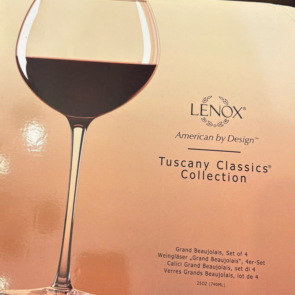 Lenox Tuscany Classics Collection Wine Glass Set -